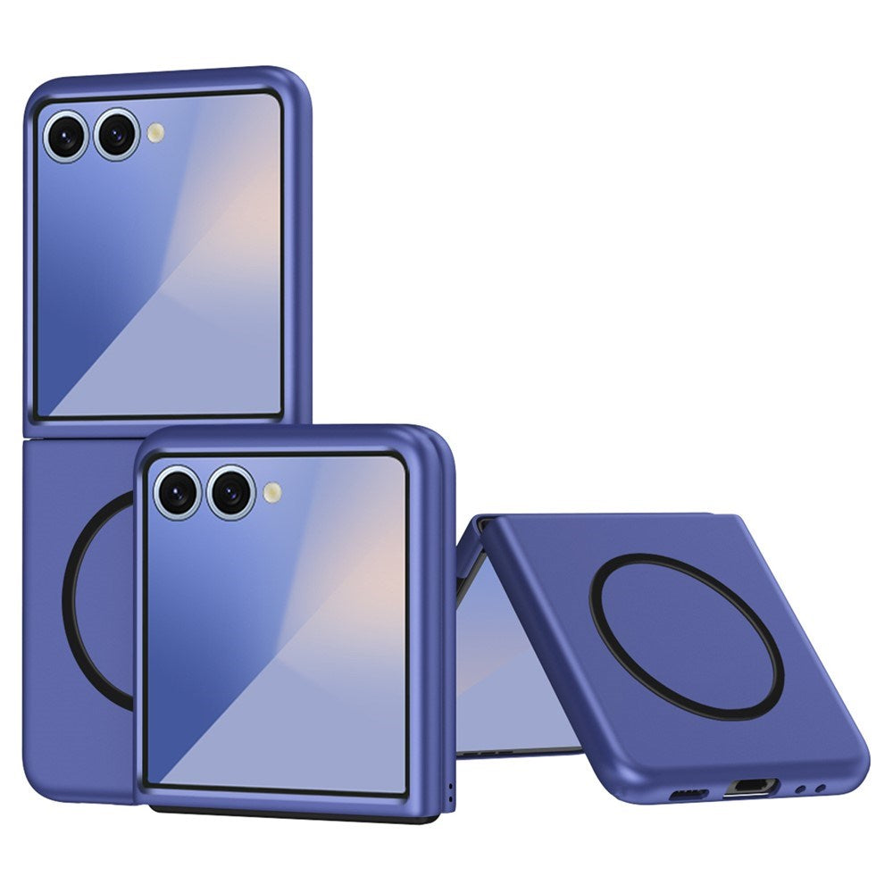 EIDERWOOD Samsung Galaxy Z Flip7 Matte Hard Plastic Case - MagSafe Compatible - Blue