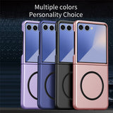 EIDERWOOD Samsung Galaxy Z Flip7 Matte Hard Plastic Case - MagSafe Compatible - Black