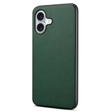 EIDERWOOD iPhone 17 Hybrid Plastic Case with Leather Texture - Green