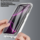 EIDERWOOD iPhone 17 Hybrid Case with Built-in Screen Protector - Transparent