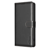 EIDERWOOD Samsung Galaxy S25 FE Faux Leather Flip Case with Stand Function & Card Holder - Black