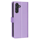 EIDERWOOD Samsung Galaxy S25 FE Faux Leather Flip Case with Stand Function & Card Holder - Purple