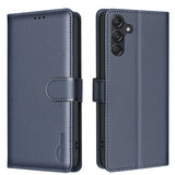 EIDERWOOD Samsung Galaxy S25 FE Faux Leather Flip Case with Stand Function & Card Holder - Blue