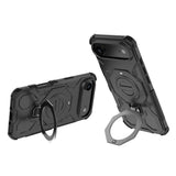 EIDERWOOD iPhone Air Tough Case with Magnetic Kickstand - MagSafe Compatible - Black