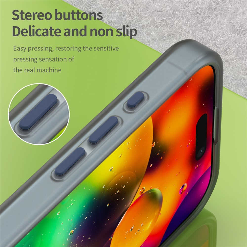 EIDERWOOD iPhone 17 Hybrid Plastic Case - MagSafe Compatible - Matt Transparent / Dark Blue