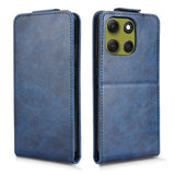 EIDERWOOD Motorola Moto G86 Power Vertical Faux Leather Flip Case with Card Holder & Stand Function - Blue