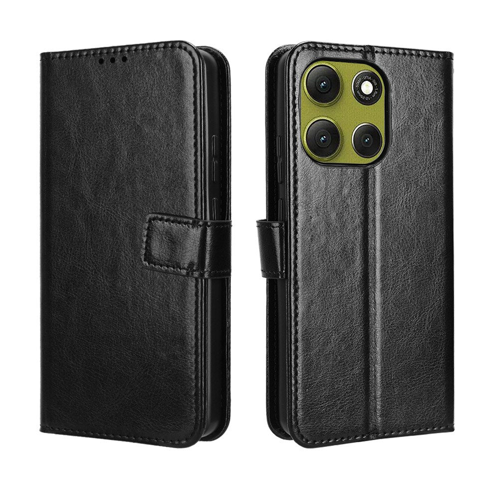 EIDERWOOD Motorola Moto G86 Power Faux Leather Flip Case with Card Holder & Stand Function - Black