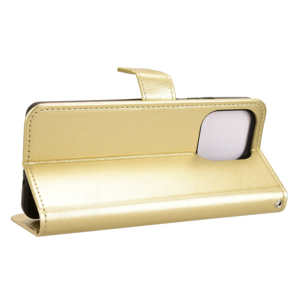 EIDERWOOD Motorola Moto G86 Power Faux Leather Flip Case with Card Holder & Stand Function - Gold