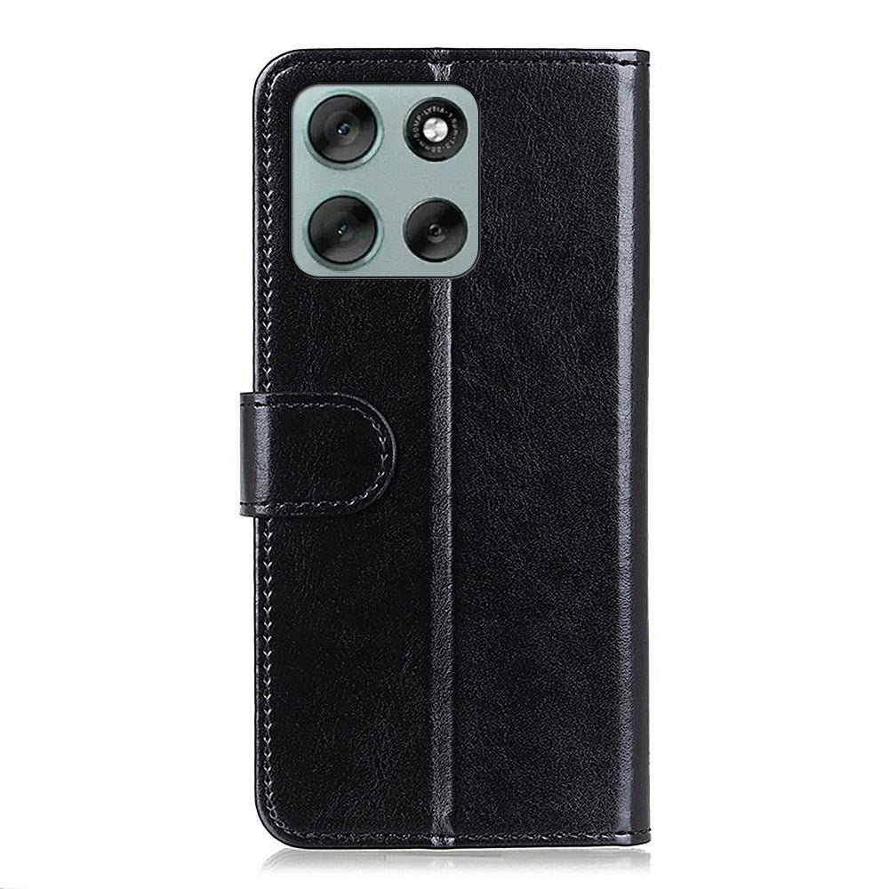 EIDERWOOD Motorola Moto G56 Faux Leather Flip Case with Cardholder & Stand Function - Black