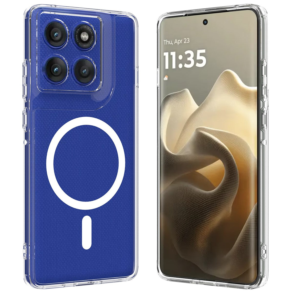 EIDERWOOD Motorola Edge 60 Pro Hybrid Case - MagSafe Compatible - Transparent