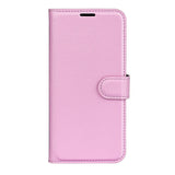 Oppo A5x (5G) / Oppo A5x (4G) EIDERWOOD Leather Flip Case with Card Holder & Stand Function - Pink