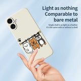 iPhone 17 Flexible Plastic Case with Animal Pattern - Purple