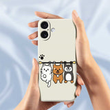 iPhone 17 Flexible Plastic Case with Animal Pattern - Green