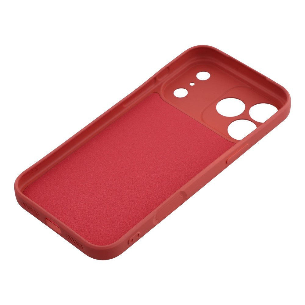 EIDERWOOD iPhone 17 Pro Lined Flexible Plastic Case - Dark Red