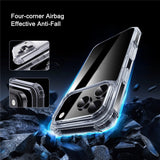 IPAKY iPhone 17 Pro Max Hybrid Case with Reinforced Corners - Transparent