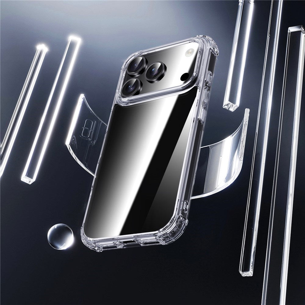 IPAKY iPhone 17 Pro Hybrid Case with Reinforced Corners - Transparent