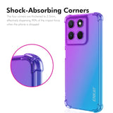 ENKAY Motorola Moto G86 Power Flexible Plastic Case with Shock-Absorbing Corners - Purple / Gold