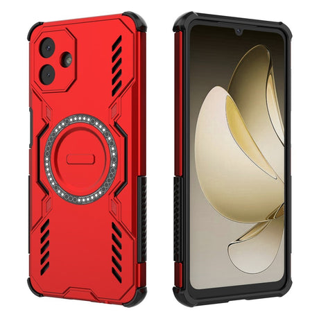 EIDERWOOD Samsung Galaxy A07 Craftsman Case with Heat Dissipation - MagSafe Compatible - Red