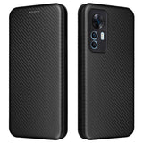 Xiaomi 12T / 12T Pro Carbon Fiber Flexible Plastic Case - Black