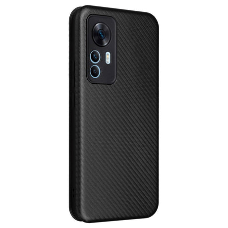 Xiaomi 12T / 12T Pro Carbon Fiber Flexible Plastic Case - Black