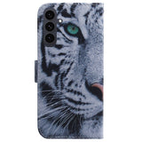 EIDERWOOD Samsung Galaxy S25 FE Faux Leather Flip Case with Design - Tiger