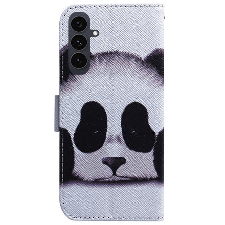 EIDERWOOD Samsung Galaxy S25 FE Faux Leather Flip Case with Design - Panda