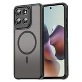 EIDERWOOD Motorola Moto G56 Hybrid Plastic Case - MagSafe Compatible - Black