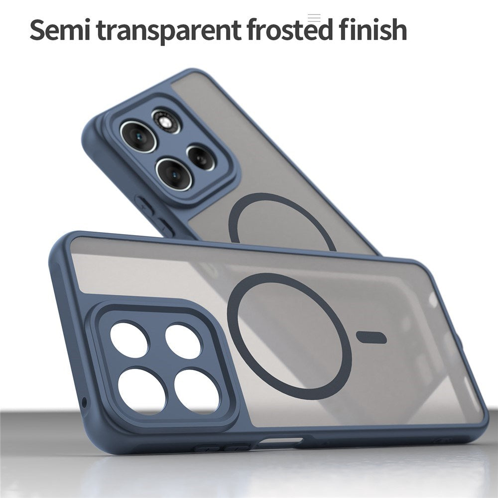 EIDERWOOD Motorola Moto G56 Hybrid Plastic Case - MagSafe Compatible - Blue