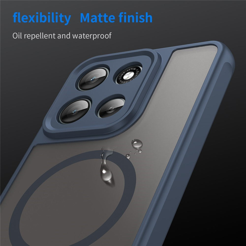 EIDERWOOD Motorola Moto G56 Hybrid Plastic Case - MagSafe Compatible - Blue