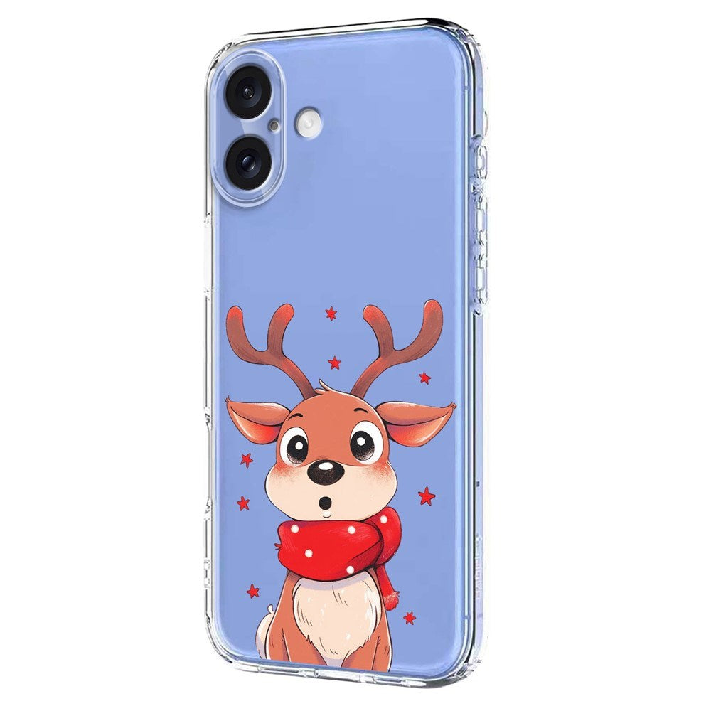 EIDERWOOD iPhone 17 Flexible Plastic Christmas Case with Motif - Transparent / Reindeer