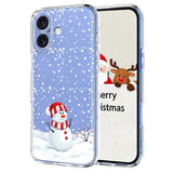EIDERWOOD iPhone 17 Flexible Plastic Christmas Case with Motif - Transparent / Snowman
