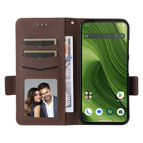 Fairphone (Gen. 6+ / Gen. 6) EIDERWOOD Artificial Leather Flip Case with Strap - Brown