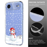 EIDERWOOD iPhone Air Flexible Plastic Christmas Case with Motif - Transparent / Snowman