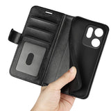 Oppo Reno 14 F (5G) EIDERWOOD Faux Leather Flip Case with Card Holder - Black