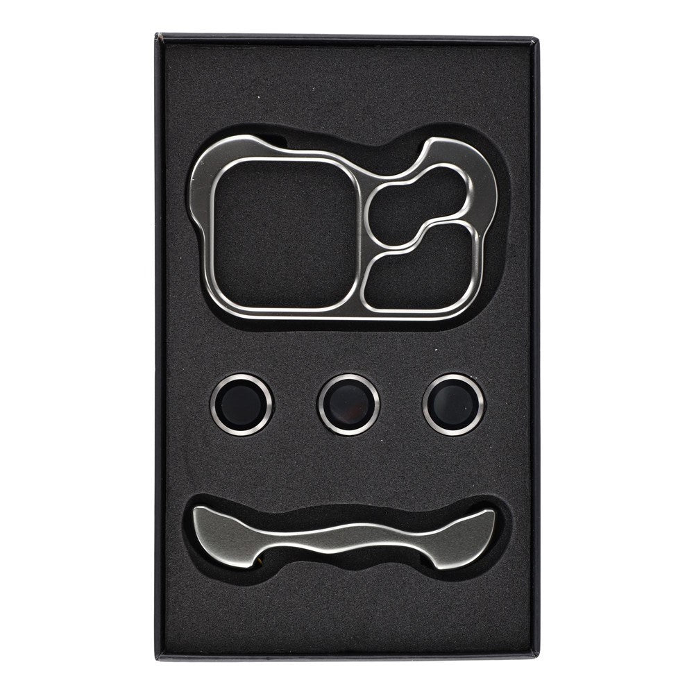 iPhone 17 Pro Max Two-Piece Metal Bumper Case - Grey