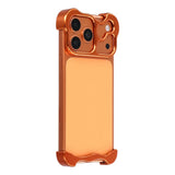 iPhone 17 Pro Max Two-Piece Metal Bumper Case - Orange