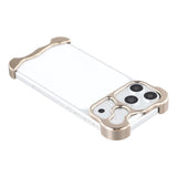 iPhone 17 Pro Max Two-Piece Metal Bumper Case - Gold