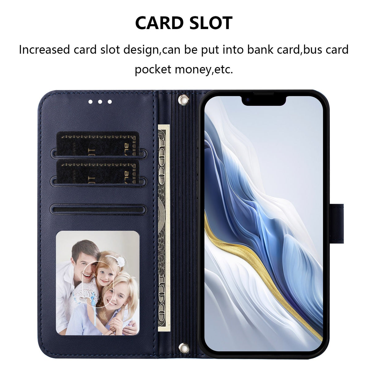 Xiaomi Redmi 15C (5G) / (4G) EIDERWOOD Flip Case with Card Holder & Stand Function - Blue
