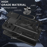 EIDERWOOD Motorola Moto G56 Hybrid Craftsman Case with Kickstand & Cam Slider - Silver