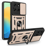 EIDERWOOD Motorola Moto G56 Hybrid Craftsman Case with Kickstand & Cam Slider - Gold