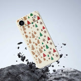 EIDERWOOD iPhone Air Christmas Case - Flexible Plastic - Gingerbread Men and Christmas Trees / Black