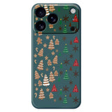 EIDERWOOD iPhone 17 Pro Christmas Case - Flexible Plastic - Gingerbread Men and Christmas Trees / Green
