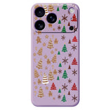 EIDERWOOD iPhone 17 Pro Christmas Case - Flexible Plastic - Gingerbread Men and Christmas Trees / Purple