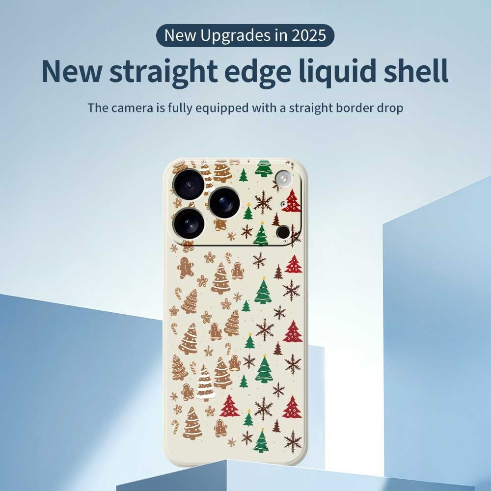 EIDERWOOD iPhone 17 Pro Christmas Case - Flexible Plastic - Gingerbread Men and Christmas Trees / Black