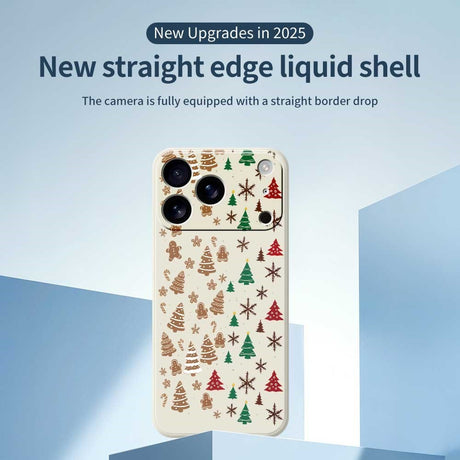 EIDERWOOD iPhone 17 Pro Christmas Case - Flexible Plastic - Gingerbread Men and Christmas Trees / Black