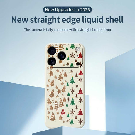 EIDERWOOD iPhone 17 Pro Max Christmas Case - Flexible Plastic - Gingerbread Men and Christmas Trees / Purple