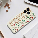 EIDERWOOD iPhone 17 Pro Max Christmas Case - Flexible Plastic - Gingerbread Men and Christmas Trees / Black