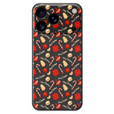EIDERWOOD iPhone 17 Pro Christmas Case - Flexible Plastic - Christmas Candy / Black