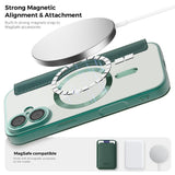 EIDERWOOD iPhone 17 Flip Case with Transparent Back - MagSafe Compatible - Green