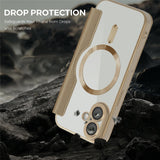 EIDERWOOD iPhone 17 Flip Case with Transparent Back - MagSafe Compatible - Gold